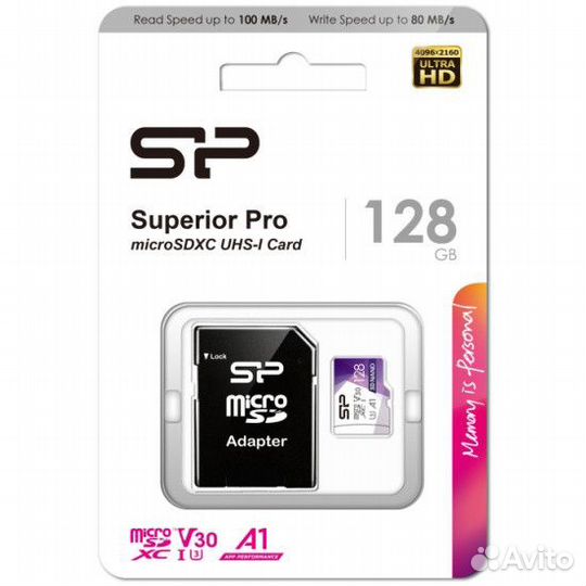 Карта MicroSD Siliсon Power Superior Pro на 128GB