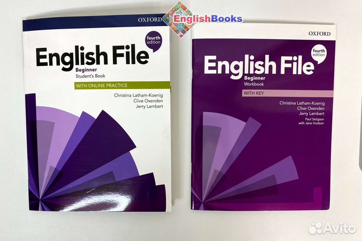 English file 4ed beginner комплект (sb,wb,cd) новы
