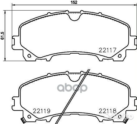 Колодки тормозные P56106 P56106 Brembo