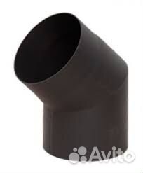 Отвод черный 45* d 120 2 мм кпд