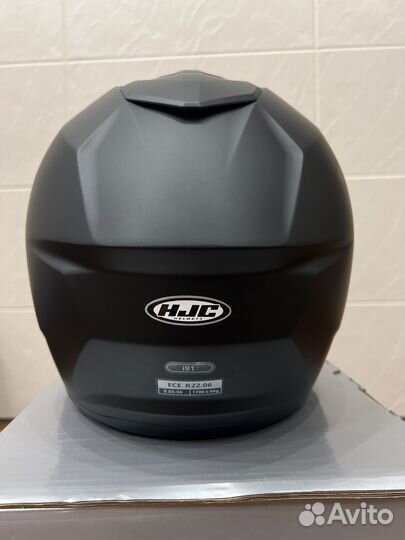 Мотошлем HJC i91 размер S, черный матовый