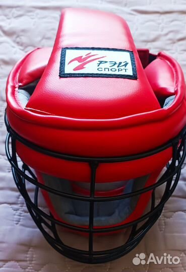 Шлем рэй с металлической маской титан-2