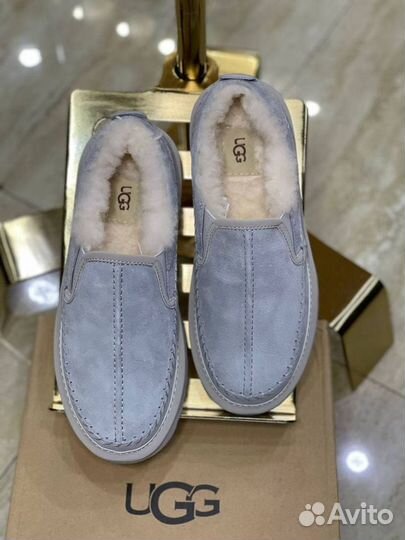 Женские короткие ботинки Ugg Stitch Slip On Grey