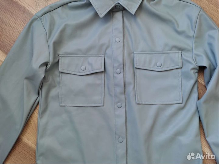 Новая ветровка из экокожи Reserved р 146