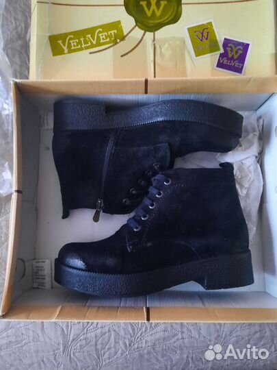 Ботинки женские зимние из натур.замши 36 размер