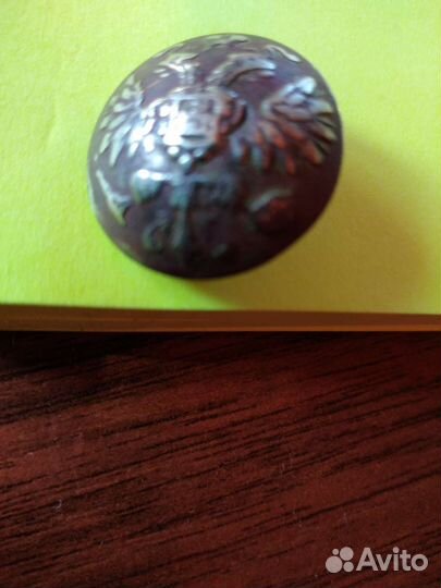 Пуговица серебряная. предположительно 19 век