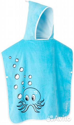 Полотенце-пончо Осьминог Декатлон 60*60 см. Хлопок