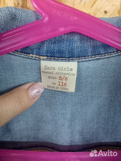 Джинсовая куртка для девочки zara
