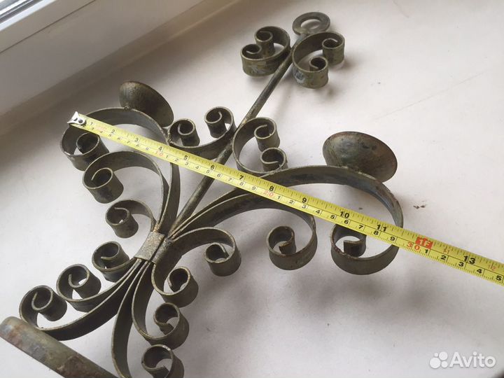 Огромный подсвечник тяжелый чугун