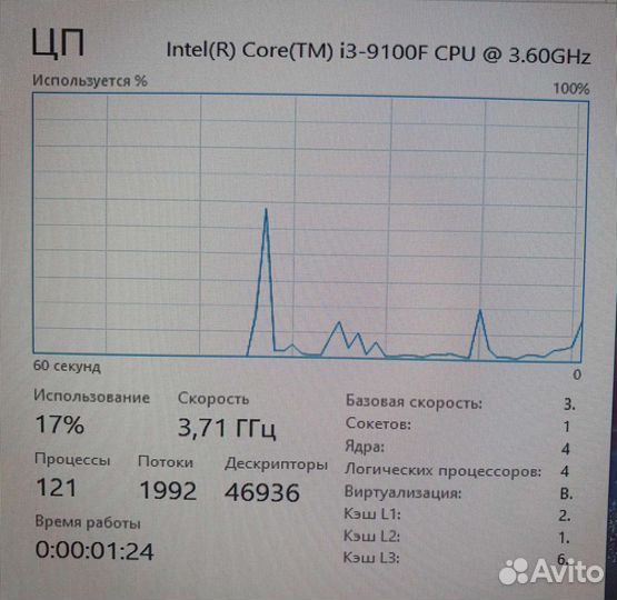 Процессор i3 9100f