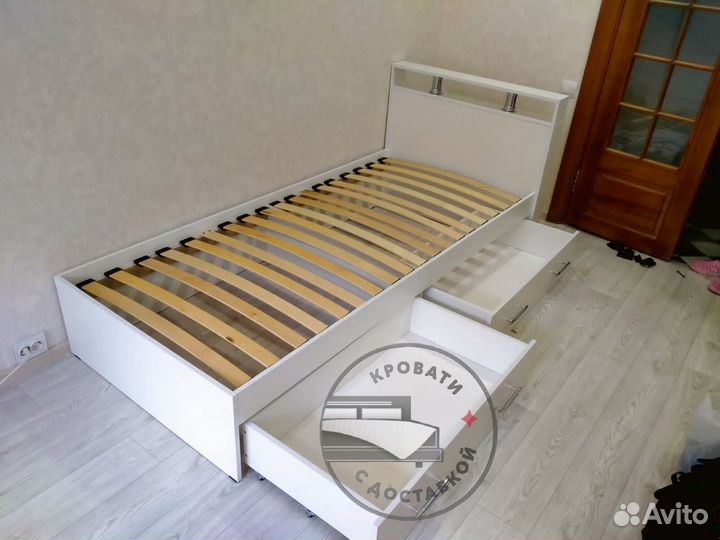 Кровать 90х200 с ящиками