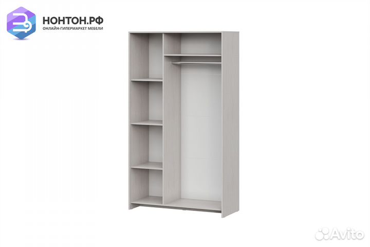 Шкаф трехстворчатый Глория ясень анкор светлый