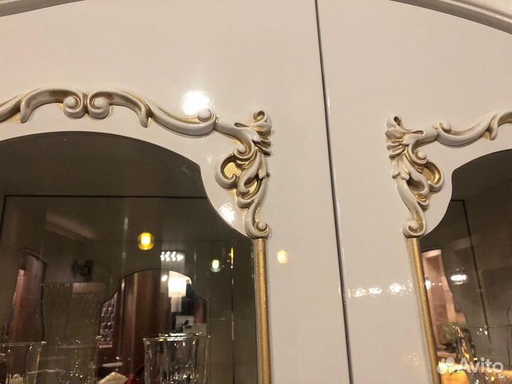 Гостиная Флоренция тв тумба + витрина 2 шт