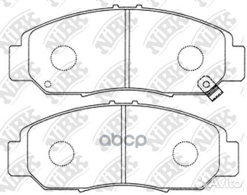 Колодки тормозные дисковые PN8465 NiBK