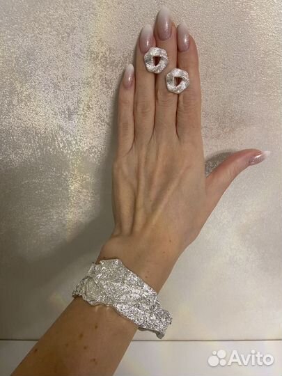 Сет серебристое мерцание Bottega Veneta