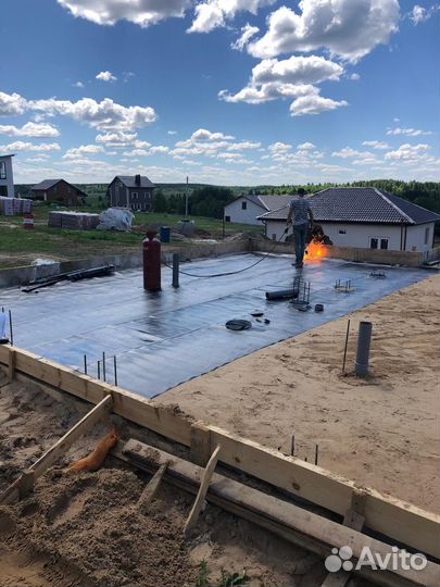 Фундамент плита под ключ