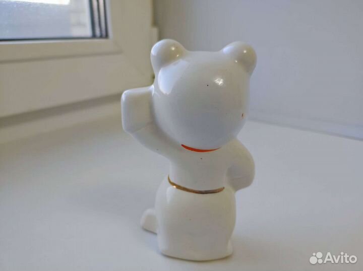 Мишка хоккеист олимпийский,зик, статуэтка