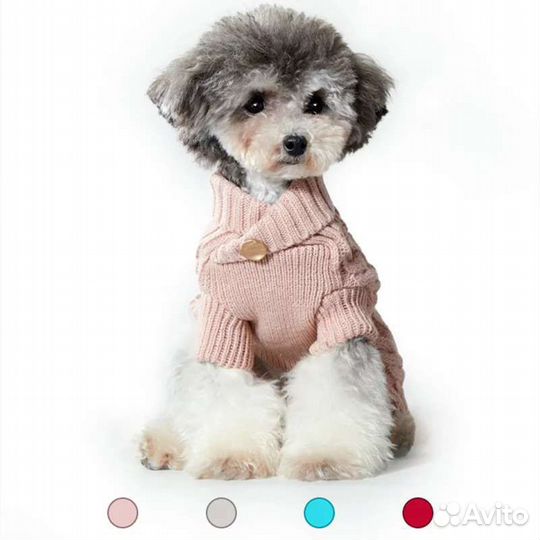 Свитер для собак, красный цвет
