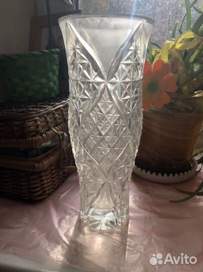 Хрустальная ваза новая