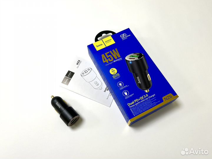 Быстрая Автомобильная Зарядка (45W)