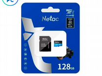 Флеш карта microSD 128GB Netac P500 (SD адаптер)