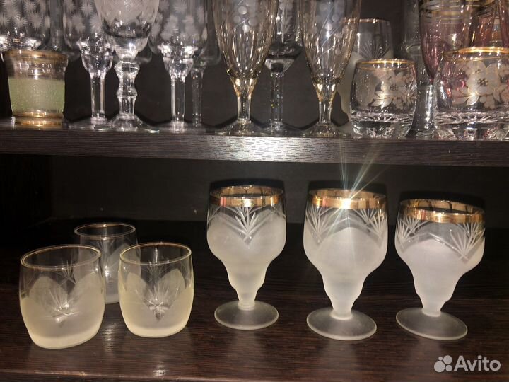 Рюмки, фужеры, стаканы