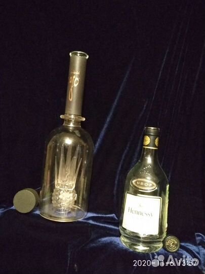 Коллекционные пустые бутылки GlenScanla, Нennеssy