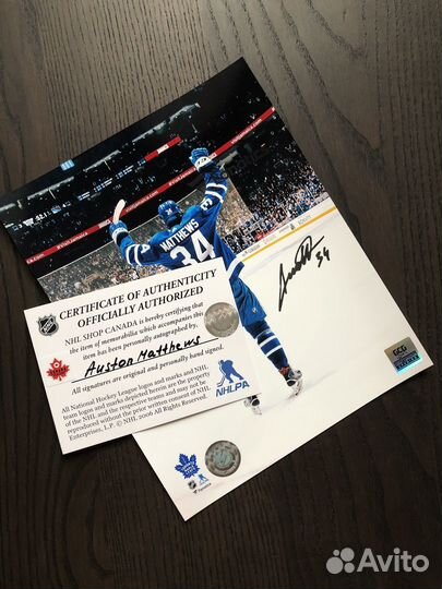 Автограф Остон Мэттьюс/ Autograph Auston Matthews