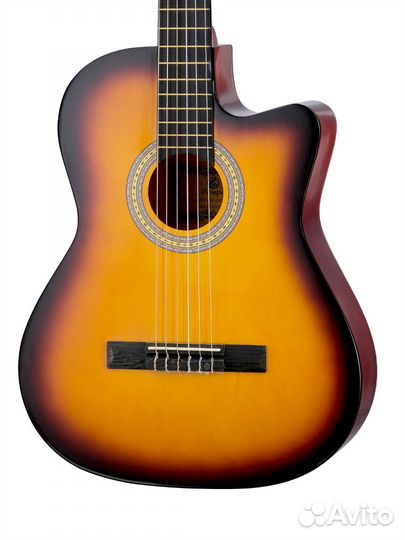 Классическая гитара 4/4, с вырезом