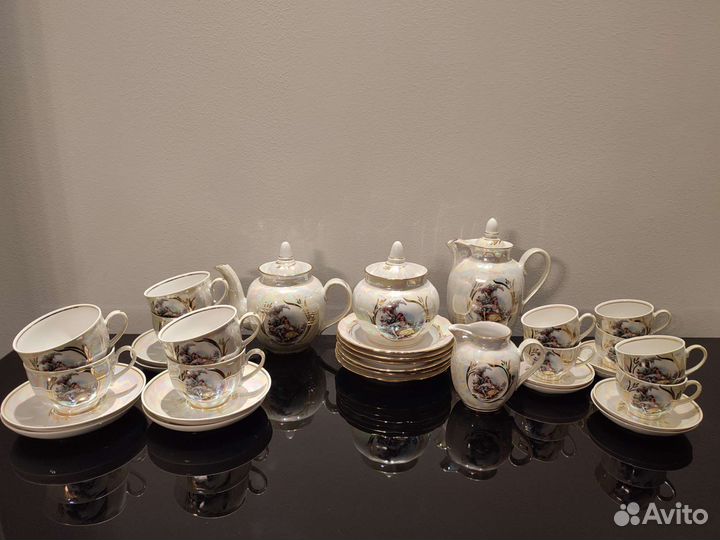 Чайный сервиз дулево 'Пастух и пастушка'