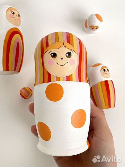 Матрешка детская деревянная 