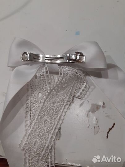 Бантики для волос белые тольятти