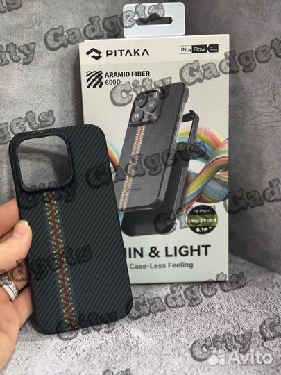 Чехол Pitaka для iPhone 15 Pro Rhapsody 600D