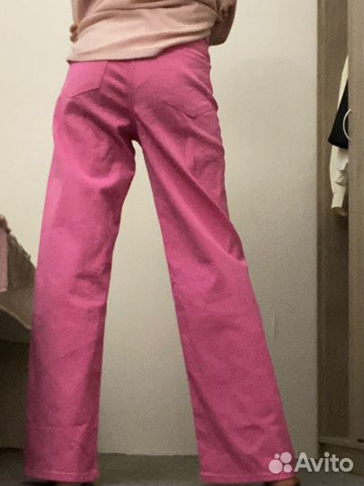 Джинсы розовые винтаж