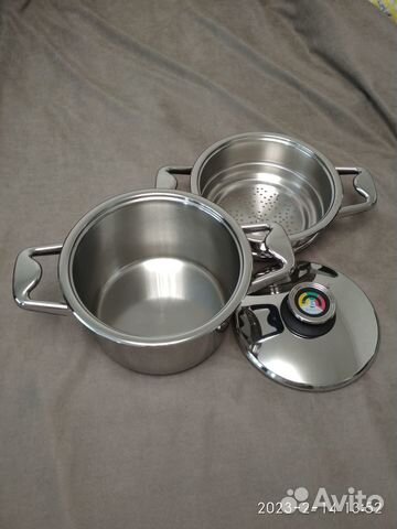 Кастрюля 3,7л d20 + пароварка Zepter