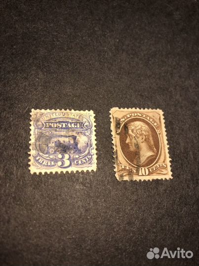 США 1869 паровоз