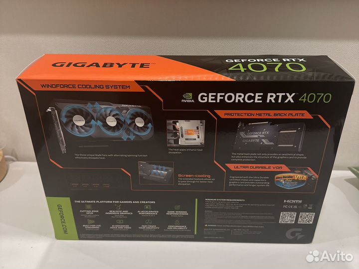 Видеокарта GeForce RTX 4070 рст новая гарантия чек