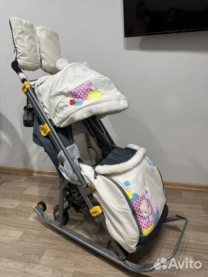 Санки-коляска комбинированные 