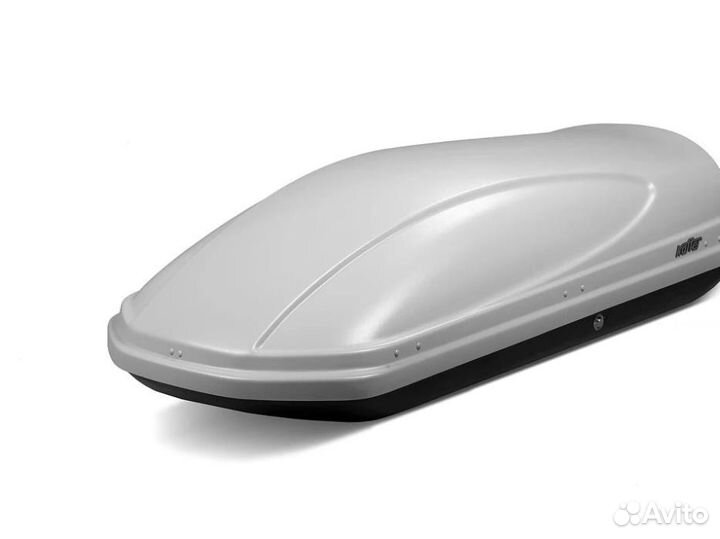 Автобокс 430л. Коффер серый мат. (178х82х45см.)