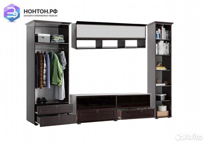 Гостиная Престиж жемчуг / венге