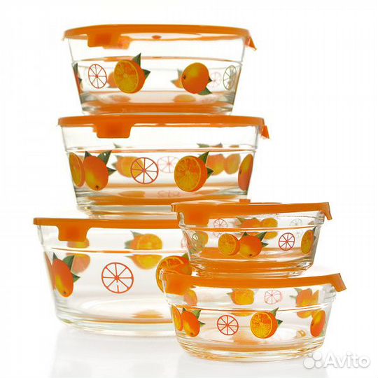 Набор стеклянных салатников в ассортименте