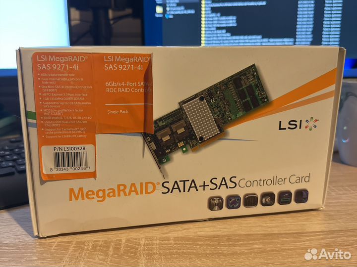 Новый LSI megaraid SAS 9271-4i