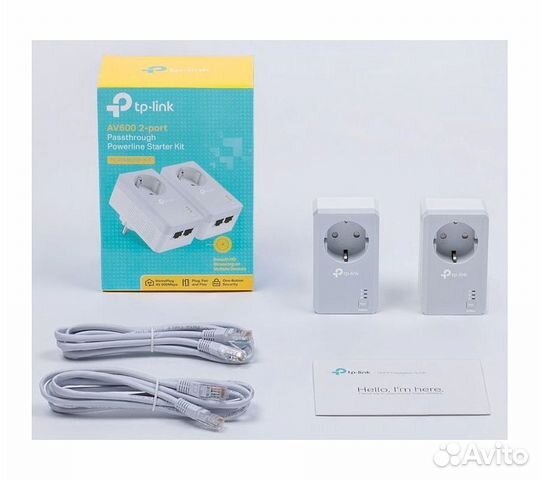 Комплект сетевых адаптеров Powerline TP-Link TL-PA