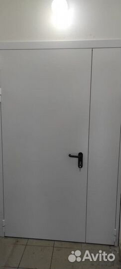 Входная противопожарная металлическая дверь