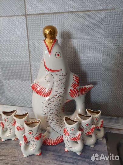 Коньячный набор рыбки СССР