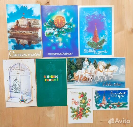 Открытки СССР детская тема, цветы, Новый год