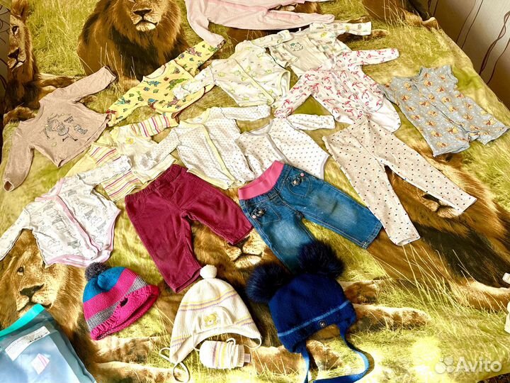 Вещи пакетом на девочку от 3 мес до года