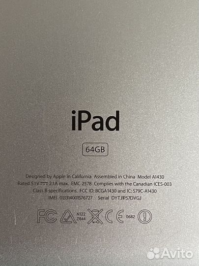 iPad New (a1430)