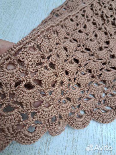 Косынка вязанная летняя