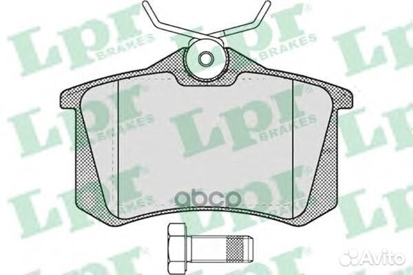 Колодки торм. дисковые 05p634 Lpr